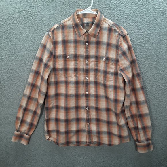 Threads 4 Thought Other - Threads 4 Thought Shirt Adult Medium Multicolor Plaid 100% Organic Cotton Preppy